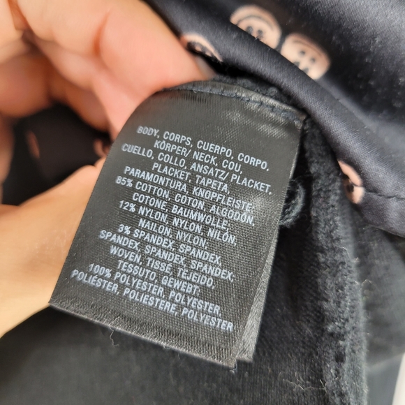 Anthropologie Monogram HWR Button Print Long Sleeve Open Front Cardigan - Picture 9 of 9